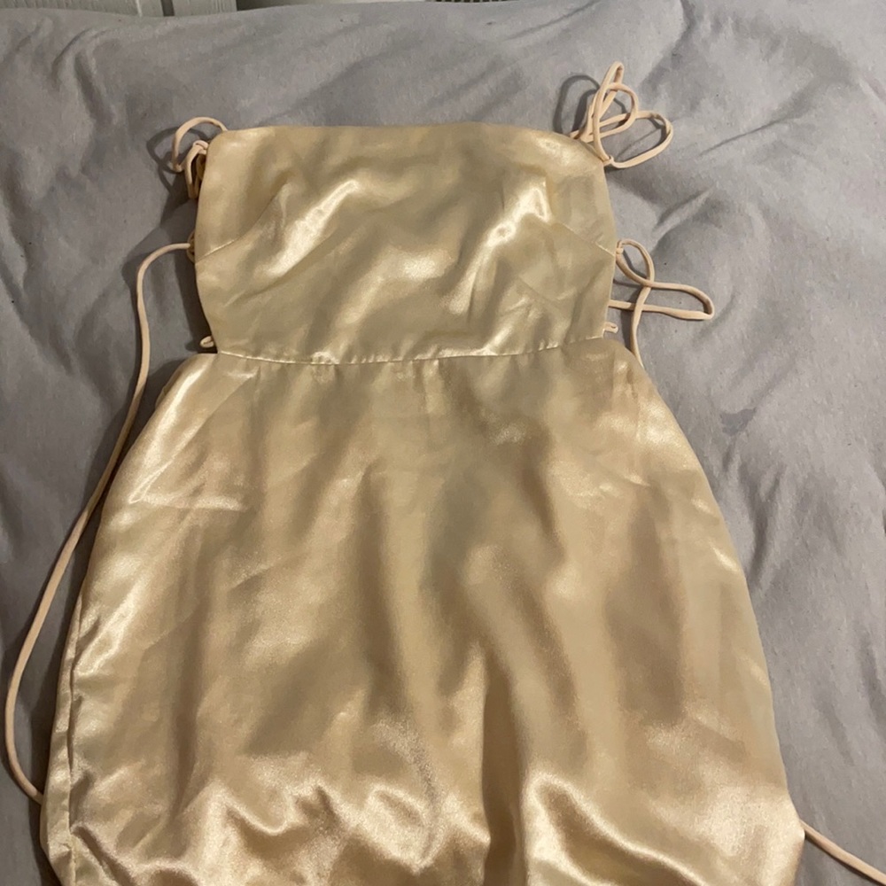 Shimmering gold dress